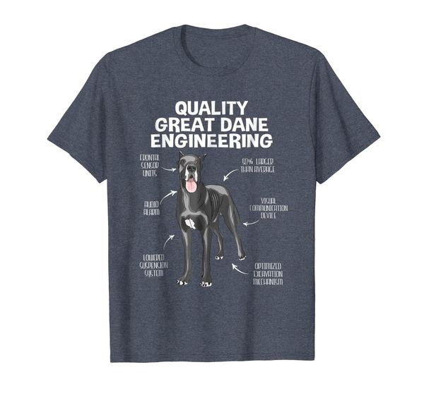 

quality great dane engineering dog lover gift t-shirt, White;black