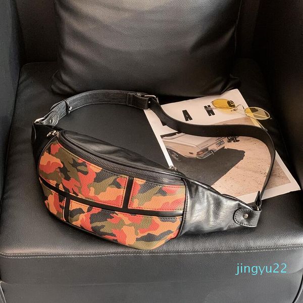 

wholesale men handbag outdoor sports fitness camouflage men messenger bag new leather fashion shoulder bag street trend leather men pockets