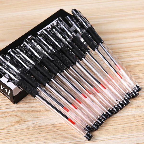 

gel pens 60 pcs/lot(12pcs per box total 5 box) pen 0.5mm writing black red blue wholesale price supply