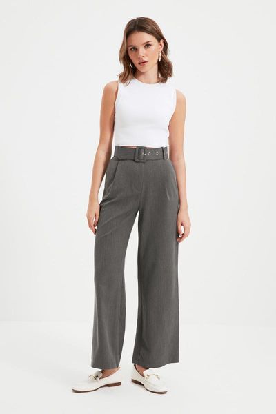 

women's pants & capris trendyol petite arched twoaw22pl0296, Black;white