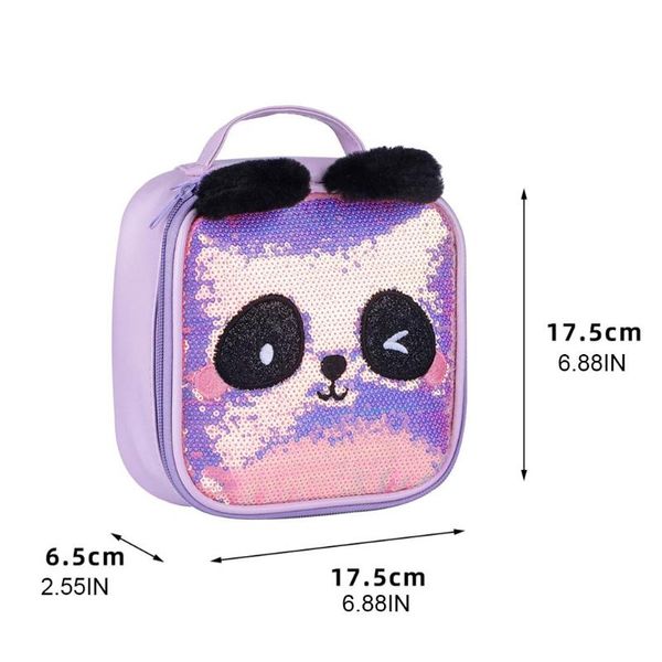 

makeup bag, cute panda cosmetic toiletry storage organiser case with compartment m68c bags & cases