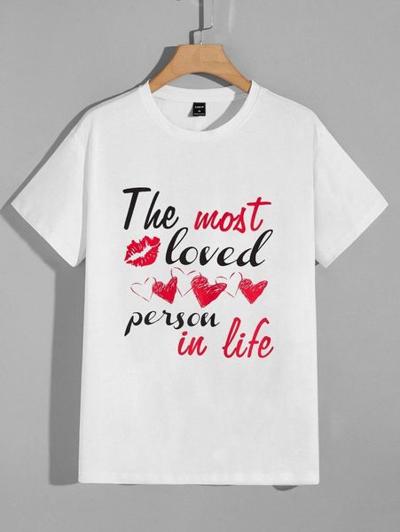 

men slogan graphic round neck tee y3xb#, White;black