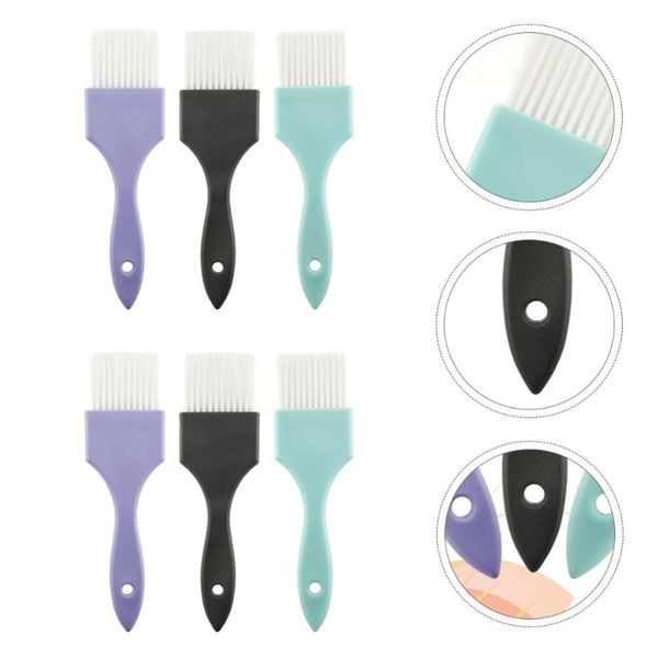 

hair brushes 6pcs salon household dye coloring accessories, Silver