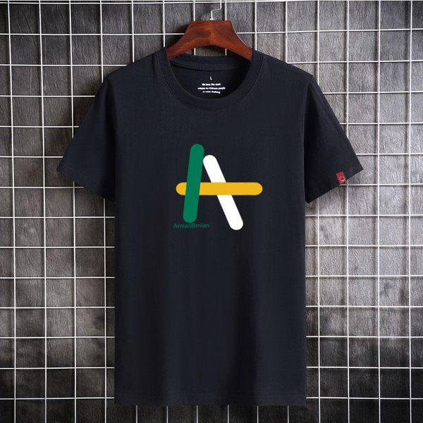 

men's t-shirts 021 brand round neck t shirts fishbone print white 100% cotton summer comfortable big size teeshirts, White;black