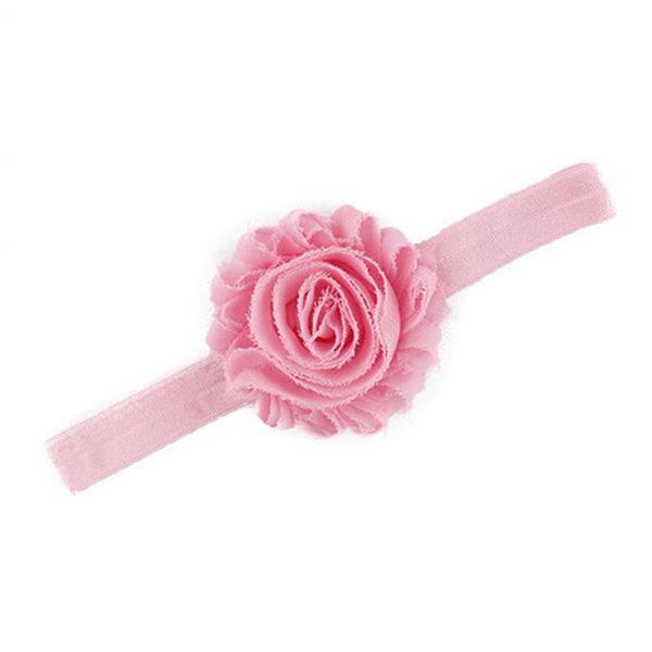 18 Cores Bebê Headbands Meninas Shabby Chic Flower Headband Elastic Hairbands Crianças Acessórios De Cabelo Boutique Infantil