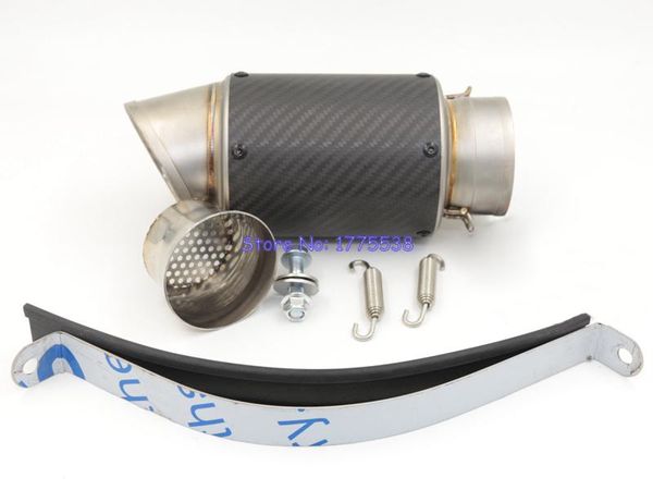 

motorcycle exhaust system customized 51mm 61mm 63mm 65mm motorbike pipe stainless steel and carbon fiber muffler with db killer