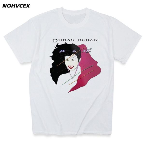 

fashion duran men's short sleeve t-shirt logo cool casual t-shirts, White;black