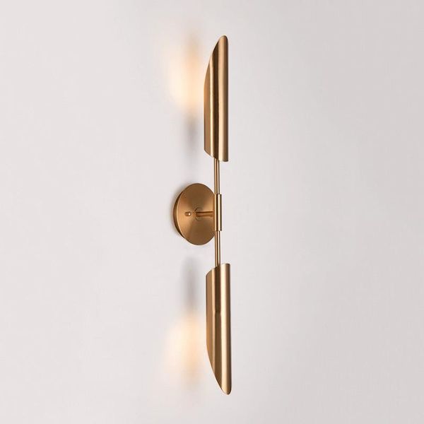 

wall lamp minimalist bronze foyer led lights fixtures modern bedroom bedside aisle sconce nordic loft corridor luminaire