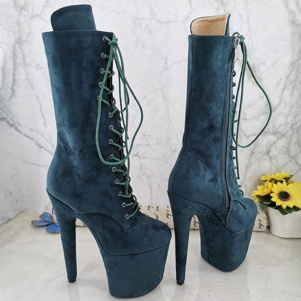 

boots leecabe 20cm/8inches pole dancing shoes high heel dance, Black