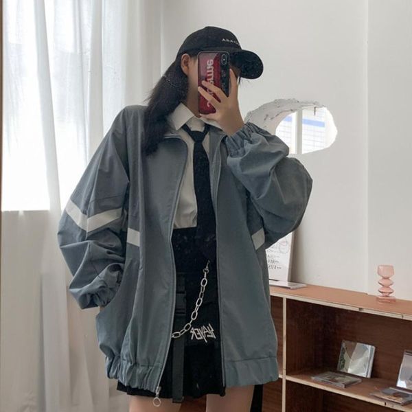 

women's jackets baseball jacket varsity women zip up spring coat oversized slim fashion boho, Black;brown