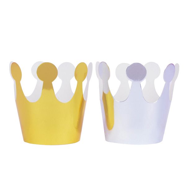 

hats gold and silver small crown 10 party bronzing show crown hat party