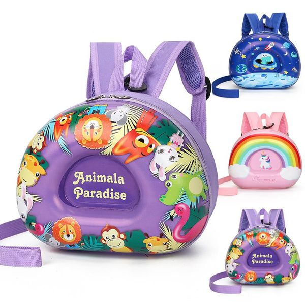 

anti-lost school bag cartoon toddler baby backpack boy girl child eggshell cute rainbow zaino sac a dos mochila bags