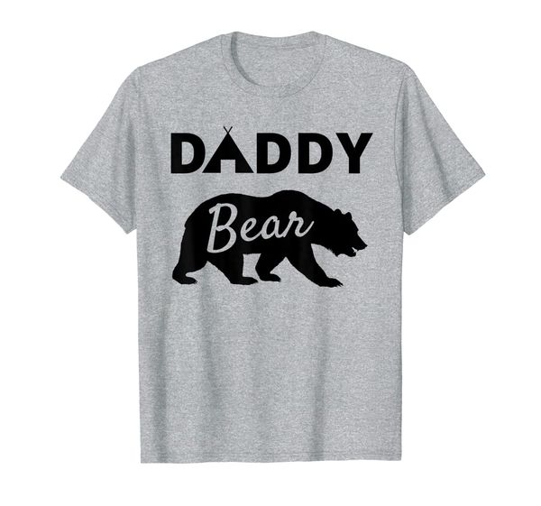 

fathers day gift from wife son daughter baby kids daddy bear t-shirt, White;black