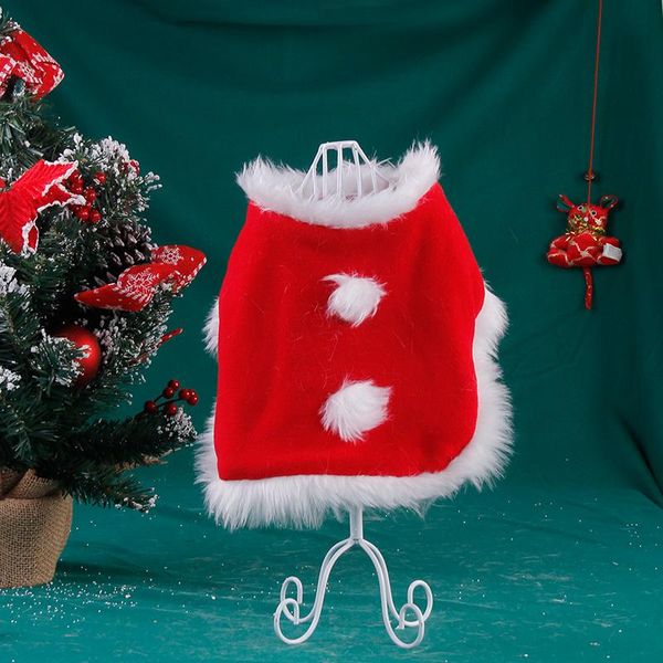 

cat costumes pet christmas clothes for small dog cosplay red cloak accessories