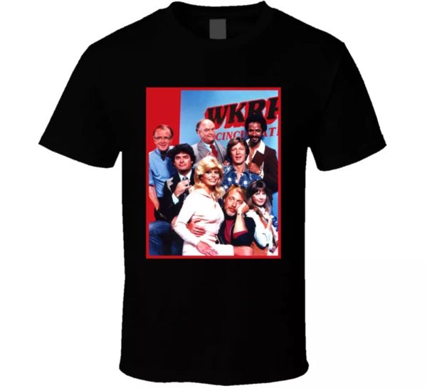 

wkrp in cincinnati funny tv show t shirt, White;black