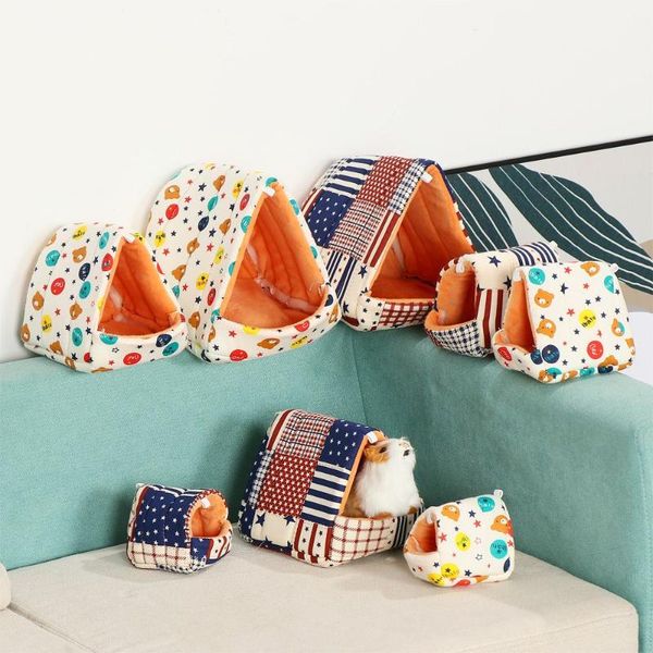 

small animal supplies sleeping bed plush hamster nest hammock guinea pig squirrel cage hanging warm house mini mat cute soft