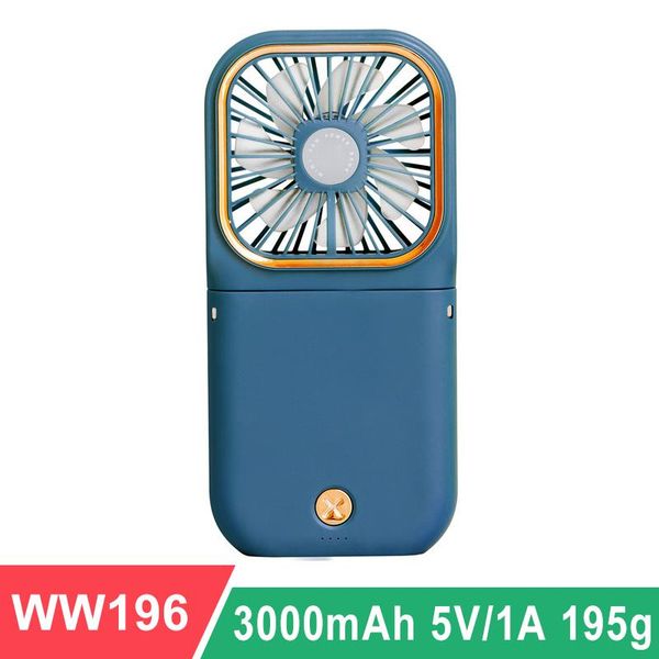 

electric fans mini portable neck fan usb rechargeable silent cooling 3 speeds adjustable mobile phone holder power bank 3000mah