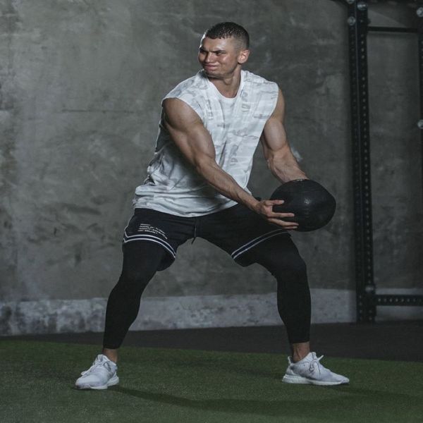 

mens fashion tank 2021 summer sport vest men' fitness active casual shirt camo breathable solid color vests wholesale, White;black