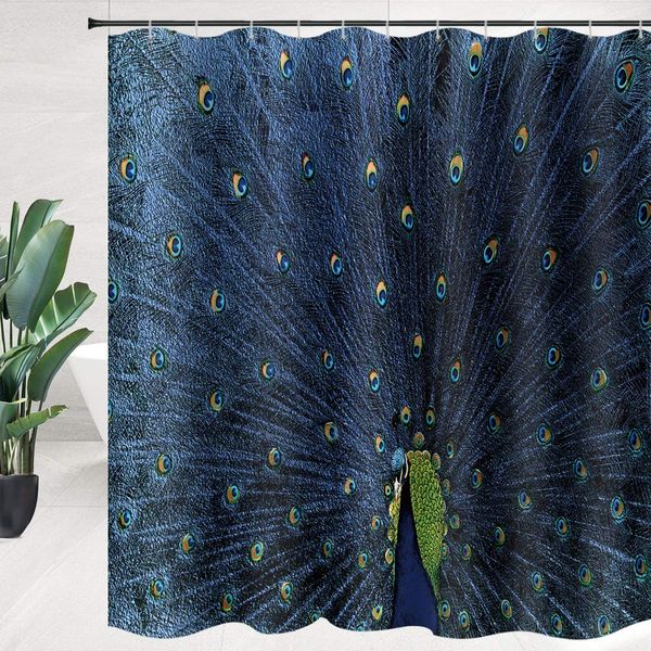 

blue peacock shower curtain open screen blue eyes feather peacock bathroom curtain fabric bathroom accessories polyester with