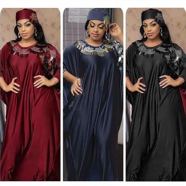 

ethnic clothing african sequins maxi dresses for women africa clothes dashiki diamonds boubou robe africaine femme bazin riche party dress, Red