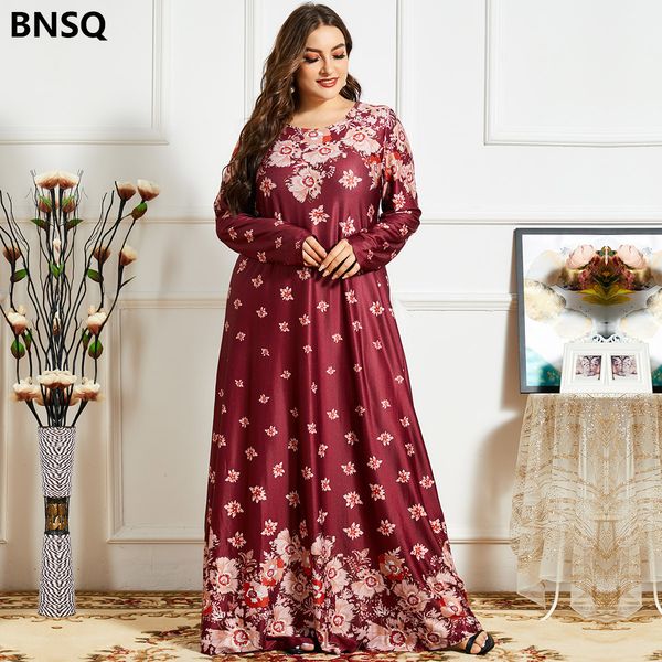 

plus size muslim dress women abaya dubai turkey arabic islam abayas clothing dresses for women kaftan robe musulman de mode oman, Red