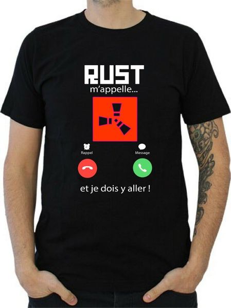 

mens t-shirt rust calls me..., White;black