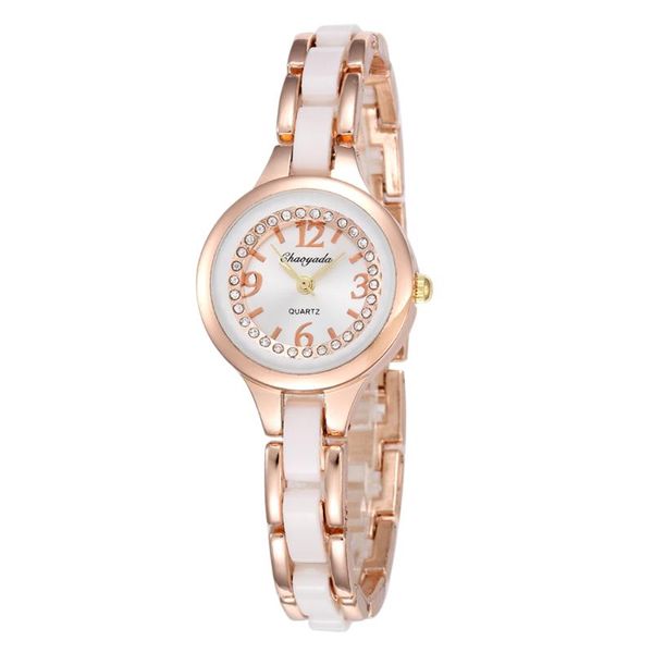 

wristwatches watches women casual simple rose gold bracelet clock fashion elegant ladies wristwatch female gift montre femme saa, Slivery;brown