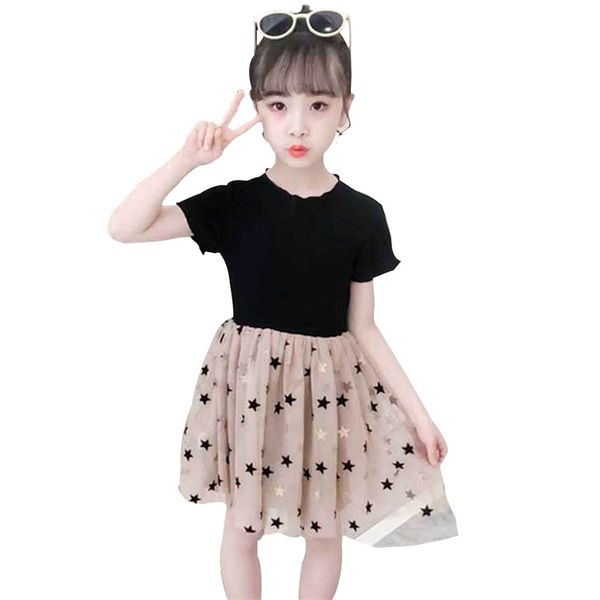 

teenage girls dress summer floral princess for adolescents elbise 6 8 10 12 year children clothes 210528, Red;yellow