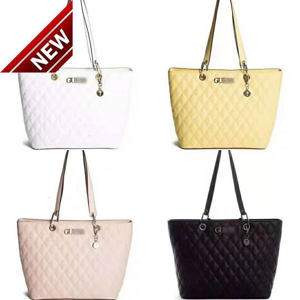 

2022 new gues women's fashion portable single shoulder diagonal lingge shopping bag