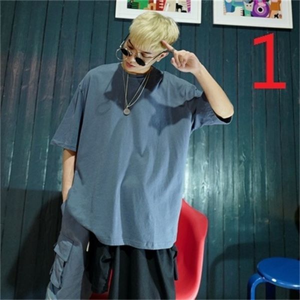 

college students striped long-sleeved t-shirt men trend round neck thin 210420, White;black