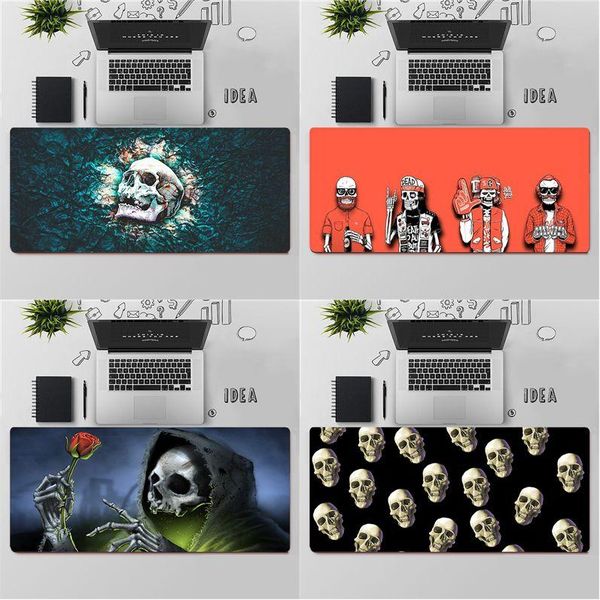 

mouse pads & wrist rests yndfcnb skeleton office mice gamer soft pad large keyboards mat