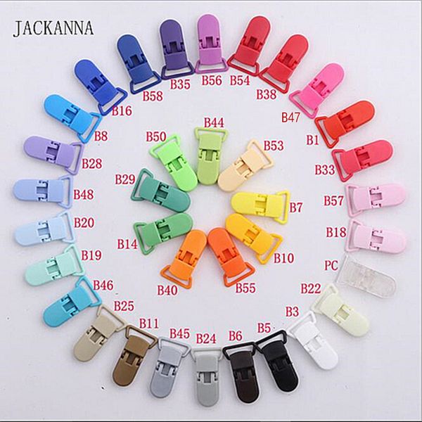 

pacifiers# 50pcs eco-friendly plastic baby pacifier clips holder mix colors newborn dummy transparent 20mm bib clip bebe ij6h