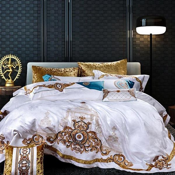 

bedding sets home-2021- chinese-style four-piece egyptian cotton villa modern & minimalism six luxury