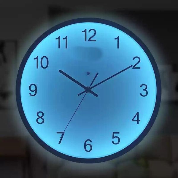 

wall clocks night light sound control clock