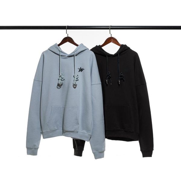 

weldone solid color metal ring sleeve thickened sweater for men and women men's hoodies & sweatshirts, Black