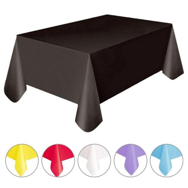 

table cloth 5pcs 137x183cm disposable rectangular tablecloth cloths for wedding decoration dining cover
