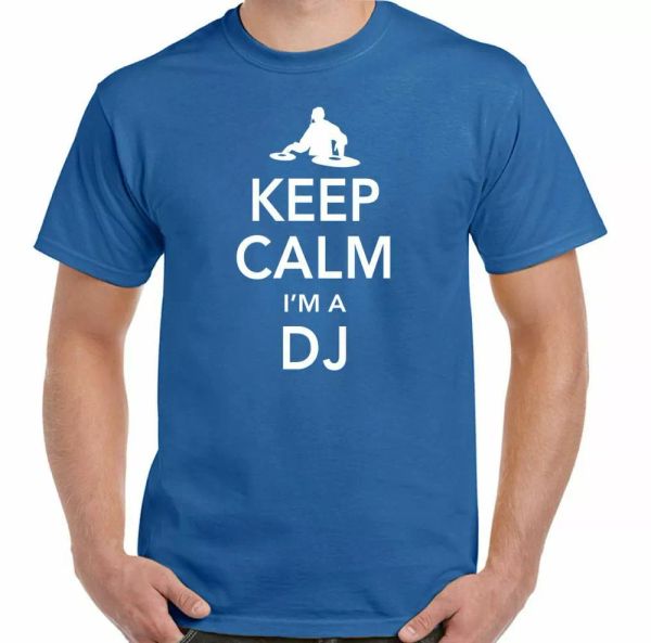 

dj man funny keep calm i am a, White;black