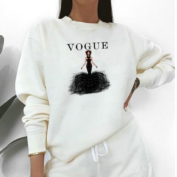 

women's hoodies & sweatshirts 2021 women oversize hoodie harajuku princess print streetwear autumn clothes cozy warm long sleeve sweat, Black