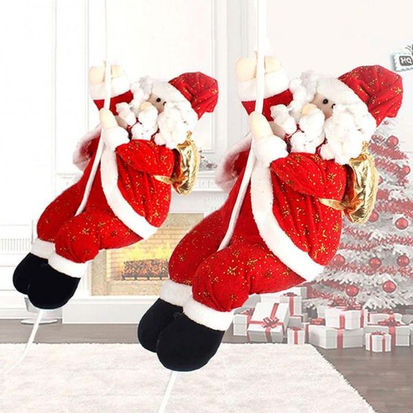 Decorazioni natalizie 60% Natale Babbo Natale Corda da arrampicata Vetrina Decorazione da appendere alla finestra dell'albero di Natale