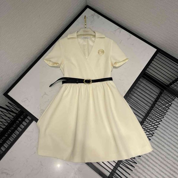 

dress french girlish d family temperament celebrity small lapel cd brooch belt waist a-line skirt v-neck, White;black