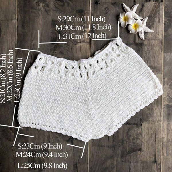 

women knit hollow out crochet swim shorts beachwear lady girls bikini cover up fishnet swimwear clothes two-piece suits