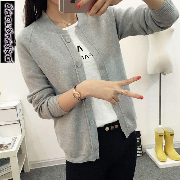 

women's knits & tees ohclothing spring summe 2021 female knit cardigan sweater coat short a little shawl knitted jacket 12 color, White