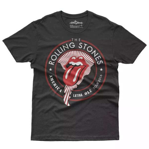 

the rolling stone america olÃ¨ tour mens t-shirt official licensed, White;black