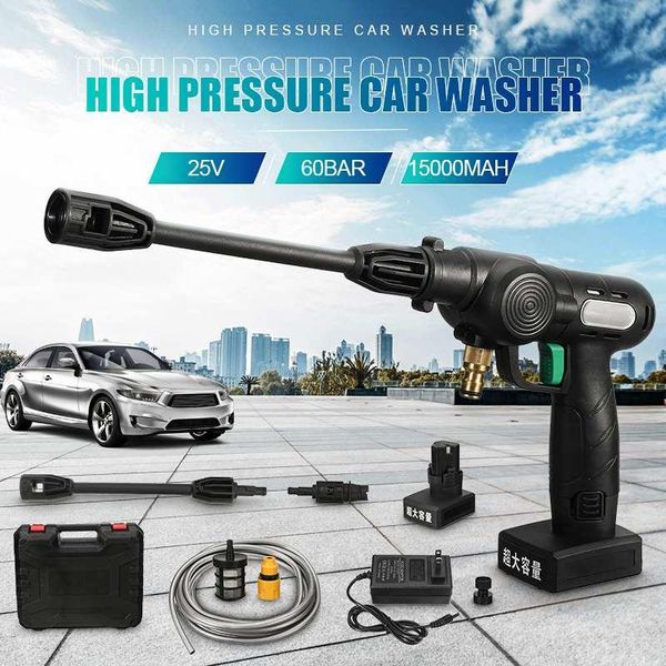 

car washer wireless high pressure water gun spray 240w 15000mah 60bar portable washing machine