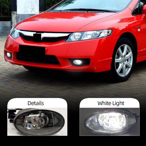 

2pcs car led drl daytime running light fog light for honda jazz fit 2012-2014 for civic 2009-2015 for accord 2008-2013 fog lamp