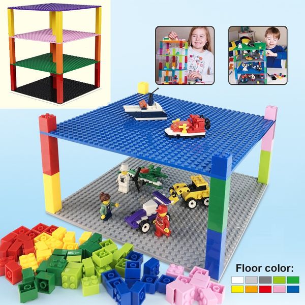 

double-sided 32*32 dots baseplates base plate 16*32 small bricks wall diy building block toys compatible with all brands classic