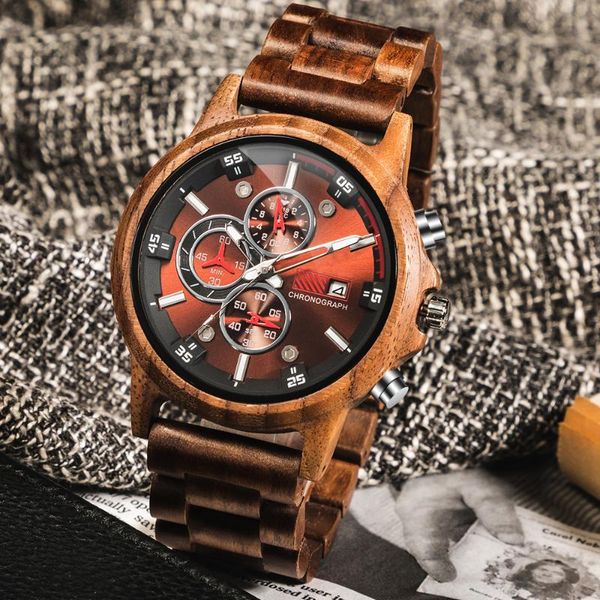 

dad how much you really care - engraved wooden watch as dad's birthday lift, luxury men wristwatches, Slivery;brown