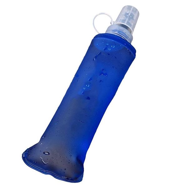 

hydration packs 250/500 ml folding water bottle portable squeeze silicone travel bottles kettle outdoor cycling running drinkware accessory