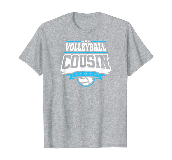 

volleyball cousin t-shirt, White;black