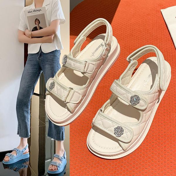 

sandals women's with thick soles in summer 2021 platform shoes open toe women, Black